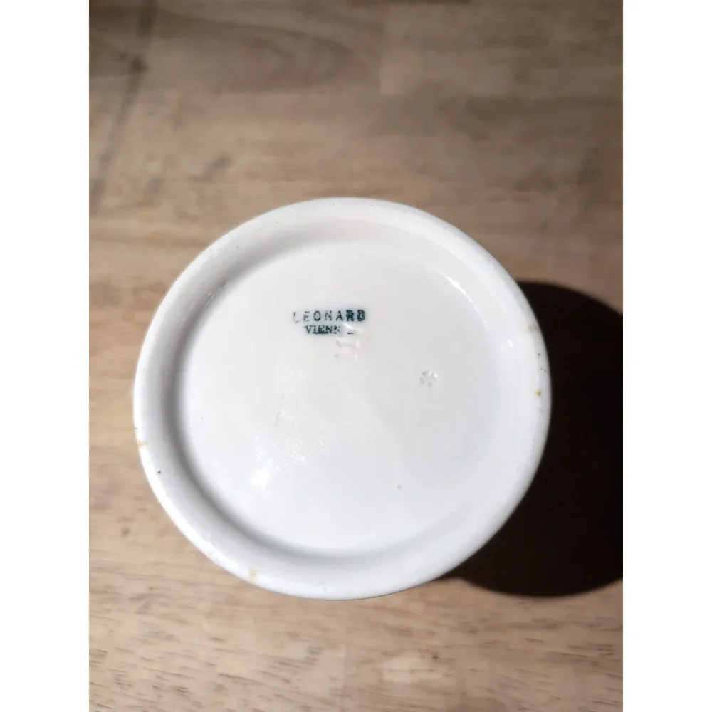 Antique Leonard Porcelain‎ Shaving Mug - Made In Vienna, Austria